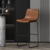 Rousseau - Barstoel Mancia PU Cognac - DEC7968 - 99x48x56 cm | Belga Meubelen Hot