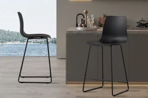 Rousseau - Barstoel Marie PP Zwart - 100.5x51x44cm | Belga Meubelen Outlet