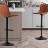 Rousseau - Barstoel Trevi PU Cognac - 88x41x47 cm | Belga Meubelen Discount