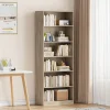 Rousseau - Boekenkast Space 5 legplanken Sonoma - 195x72x36 cm | Belga Meubelen Fashion