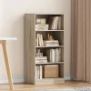 Rousseau - Boekenkast Space 3 legplanken Sonoma - 110x55x36 cm | Belga Meubelen Best