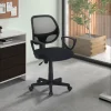 Rousseau - Bureaustoel Hippa Mesh Zwart - 86x58x53 cm | Belga Meubelen Sale