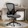 Rousseau - Bureaustoel Marcos Mesh Zwart/Grijs - 100x64x58 cm | Belga Meubelen Hot