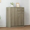 Rousseau - Commode Space 2 deuren 2 laden Sonoma - 84x72x36 cm | Belga Meubelen Clearance
