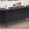 Rousseau - Dressoir Lagos 200 cm Decor Donkerbruin - 80x200x45 cm | Belga Meubelen New