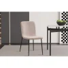Rousseau - Eetkamerstoel Alice - Boucle - stof - Beige - 42x82x57cm | Belga Meubelen Clearance