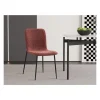 Rousseau - Eetkamerstoel Alice - Boucle - stof - Roze - 42x82x57cm | Belga Meubelen Online