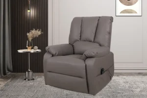 Rousseau - Electrische Relax met lift Osaka PU Taupe - 165x86x94 cm | Belga Meubelen Hot