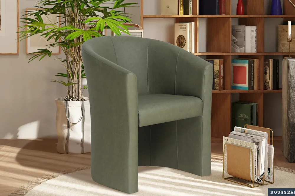 rousseau__kuipzeteltje_ch_0-2.webp Rousseau - Kuipzeteltje Charlie Vintage PU Groen - 81x64x62 cm | Belga Meubelen Best