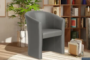 Rousseau - Kuipzeteltje Charlie PU Taupe - 81x64x62 cm | Belga Meubelen New