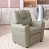 Rousseau - Mini-Relax Rene - manueel verstelbaar PU Grijs - 65x97x42 cm | Belga Meubelen Online