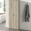 Rousseau - Opbergkast Ray 2 deuren en 4 legplanken Sonoma - 180x60x40 cm | Belga Meubelen Online