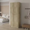 Rousseau - Opbergkast Space 2 deuren en 5 legplanken Sonoma - 194x72x36 cm | Belga Meubelen Outlet