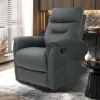 Rousseau - Relax Breda manueel verstelbaar Stof Grijs - 100x78.5x96 cm | Belga Meubelen Hot