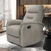 Rousseau - Relax Breda manueel verstelbaar Stof Taupe - 100x78.5x96 cm | Belga Meubelen Hot