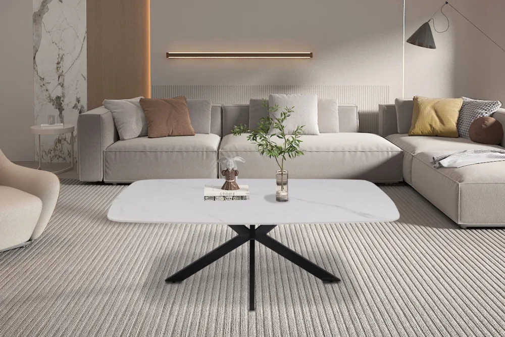 rousseau__salontafel_apol_0-3.webp Rousseau - Salontafel Apollo 130 cm Deens Ovaal Steen Wit - 45x130x70cm | Belga Meubelen Best
