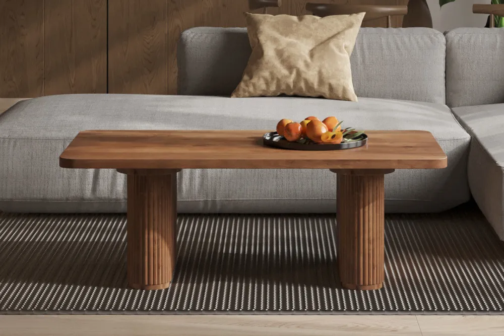 rousseau__salontafel_jean_0.webp Rousseau - Salontafel Jean Mango hout Lichtbruin - 40x120x60 cm | Belga Meubelen Outlet