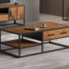 Rousseau - Salontafel Madeira 120 cm Mango hout - 40x120x60 cm | Belga Meubelen Outlet