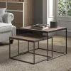 Rousseau - Salontafel Quinn 2-delig Mango hout - 45x65x65cm | Belga Meubelen Sale