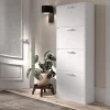 Rousseau - Schoenenkast Carini 4 laden Wit - 155x63x23 cm | Belga Meubelen New