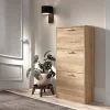 Rousseau - Schoenenkast Carini 3 laden Sonoma - 120x63x23 cm | Belga Meubelen Sale