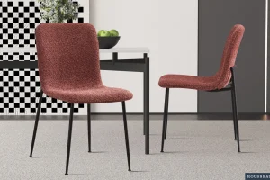 Rousseau - Stoel Alice Boucle - Roze - 81,5x42x57 cm | Belga Meubelen Outlet