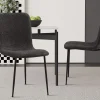Rousseau - Stoel Alice Boucle - Grijs - 81,5x42x57 cm | Belga Meubelen Clearance