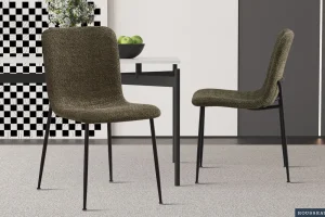 Rousseau - Stoel Alice Boucle - Groen - 81,5x42x57 cm | Belga Meubelen Online