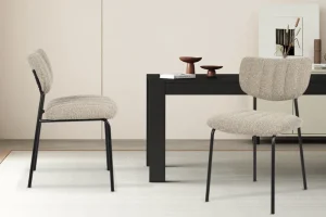 Rousseau - Stoel Antura Stof Bruin - 77x46x53 cm | Belga Meubelen Outlet