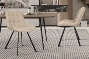 Rousseau - Stoel Ariba Stof Beige - 80x51x61 cm | Belga Meubelen Discount