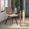 Rousseau - Stoel Assisi Fluweel Beige - 83x47x58 cm | Belga Meubelen Clearance