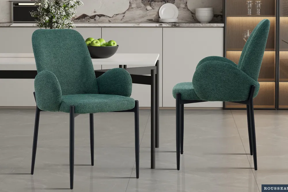 rousseau__stoel_bilbao_st_0-3.webp Rousseau - Stoel Bilbao Stof Groen - 88x60x57 cm | Belga Meubelen Fashion