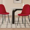 Rousseau - Stoel Boy Fluweel Bordeaux - 87x49x54 cm | Belga Meubelen Best