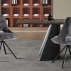Rousseau - Stoel Dante Stof Grijs - 85.5x51x60 cm | Belga Meubelen Online