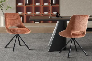 Rousseau - Stoel Dante Stof Roest - 85.5x51x60 cm | Belga Meubelen Sale