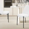 Rousseau - Stoel Ella Stof Wit - 83x48x57 cm | Belga Meubelen Outlet