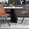 Rousseau - Stoel Emma PU Cognac - 83x46x60 cm | Belga Meubelen Online