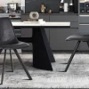 Rousseau - Stoel Emma PU Zwart - 83x46x60 cm | Belga Meubelen Discount