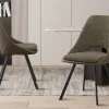 Rousseau - Stoel Filou Boucle - Groen Rug PU Donkergroen - 85x48x56 cm | Belga Meubelen Outlet