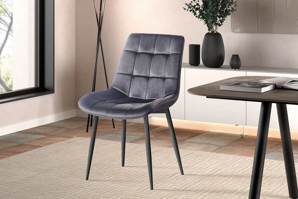rousseau__stoel_juta_fluw_0-1.webp Rousseau - Stoel Juta Fluweel Taupe - 82x50x59 cm | Belga Meubelen Clearance