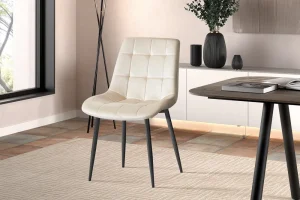 Rousseau - Stoel Juta Fluweel Beige - 82x50x59 cm | Belga Meubelen Outlet