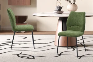 Rousseau - Stoel Lara Stof Groen - 88x47x60 cm | Belga Meubelen Best
