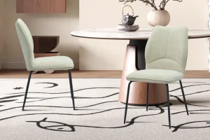 Rousseau - Stoel Lara Stof Ecru - 88x47x60 cm | Belga Meubelen New