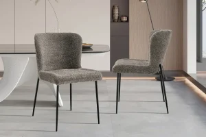 Rousseau - Stoel Lisa Boucle - Zand - 85x50x62 cm | Belga Meubelen Outlet