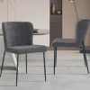 Rousseau - Stoel Lisa Stof Donkergrijs - 85x50x62 cm | Belga Meubelen Hot