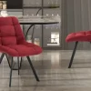 Rousseau - Stoel Lizzy Stof Rood - 88.5x52x61.5 cm | Belga Meubelen Sale