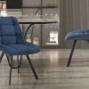 Rousseau - Stoel Lizzy Stof Blauw - 88.5x52x61.5 cm | Belga Meubelen Sale