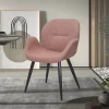 Rousseau - Stoel Maxim Stof Roze - 85x64x60 cm | Belga Meubelen Best