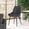Rousseau - Stoel Mirano PU Donkergrijs - 86x49x61 cm | Belga Meubelen Clearance