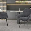 Rousseau - Stoel Modest - Stof Teddy Donkergrijs - 84x63x63 cm | Belga Meubelen Best